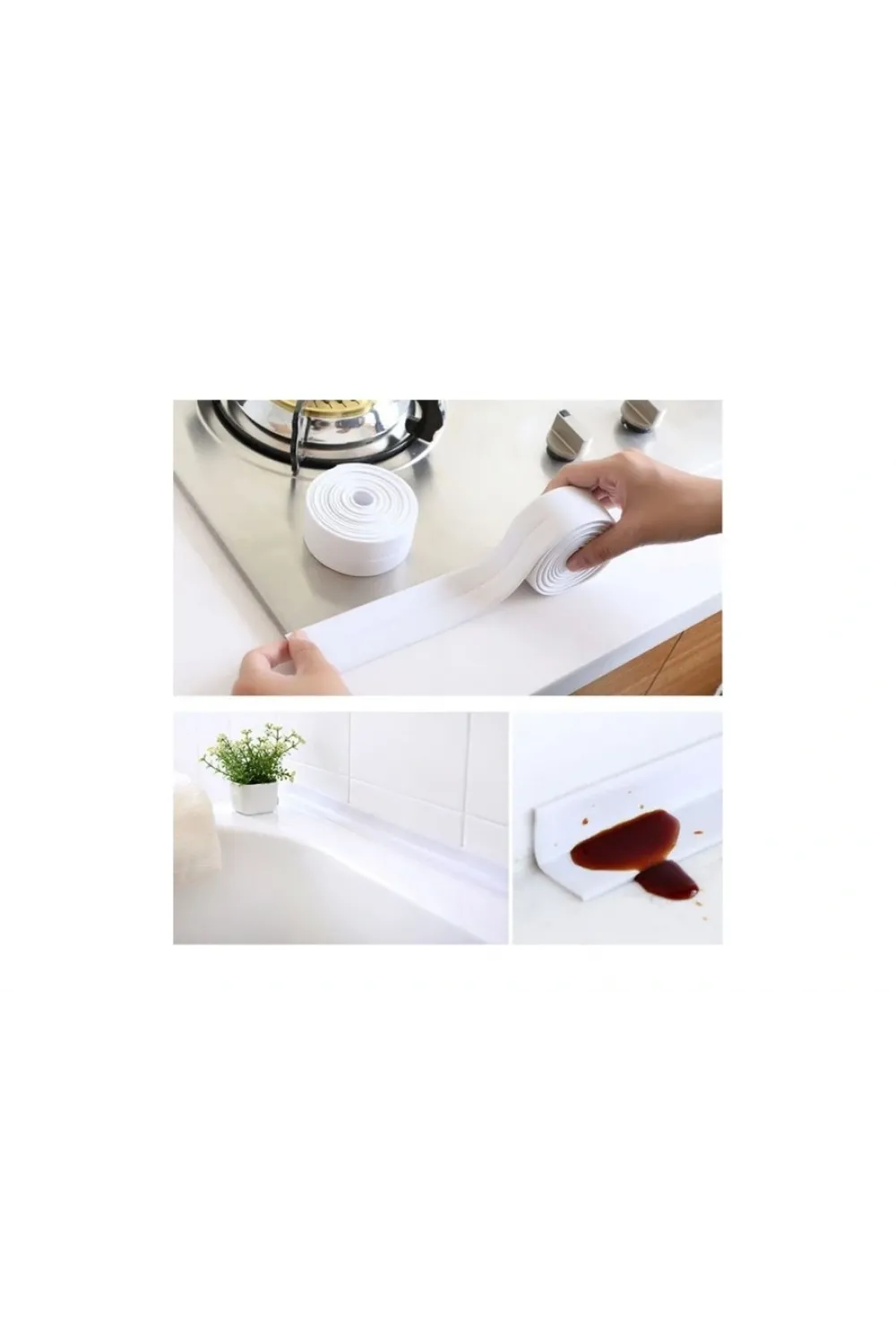 Su Sızdırmaz Bant Lavabo Küvet Kenar Bandı 4 Cm
