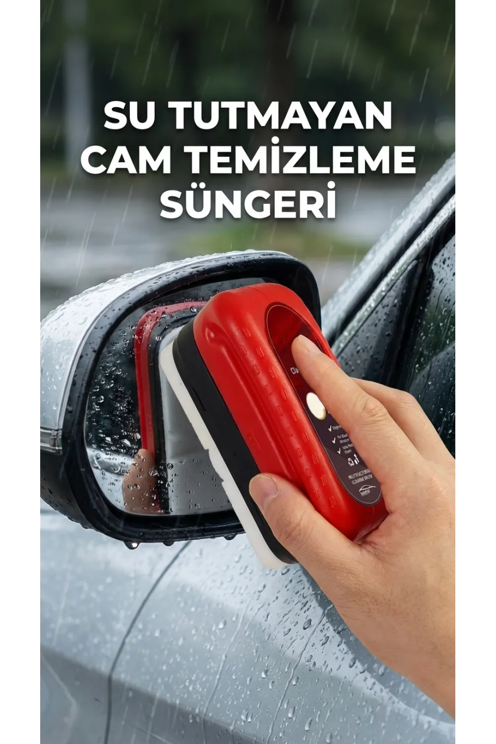 Su Tutmayan Araç Camı Temizleme Süngeri 2li Paket