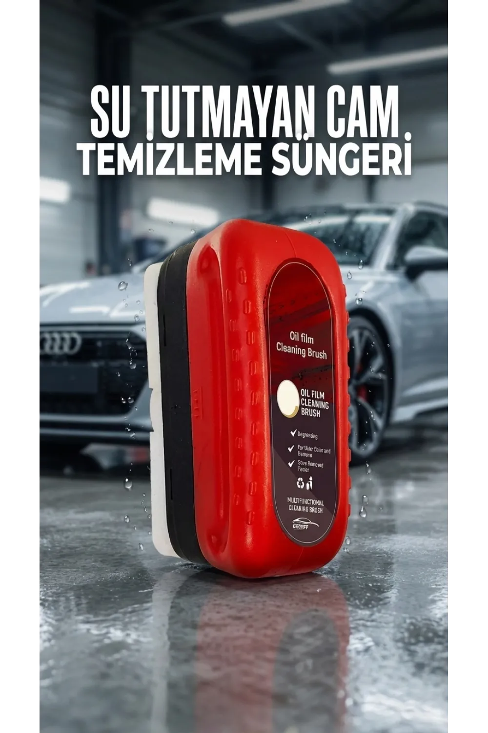 Su Tutmayan Araç Camı Temizleme Süngeri, Pratik Kullanım