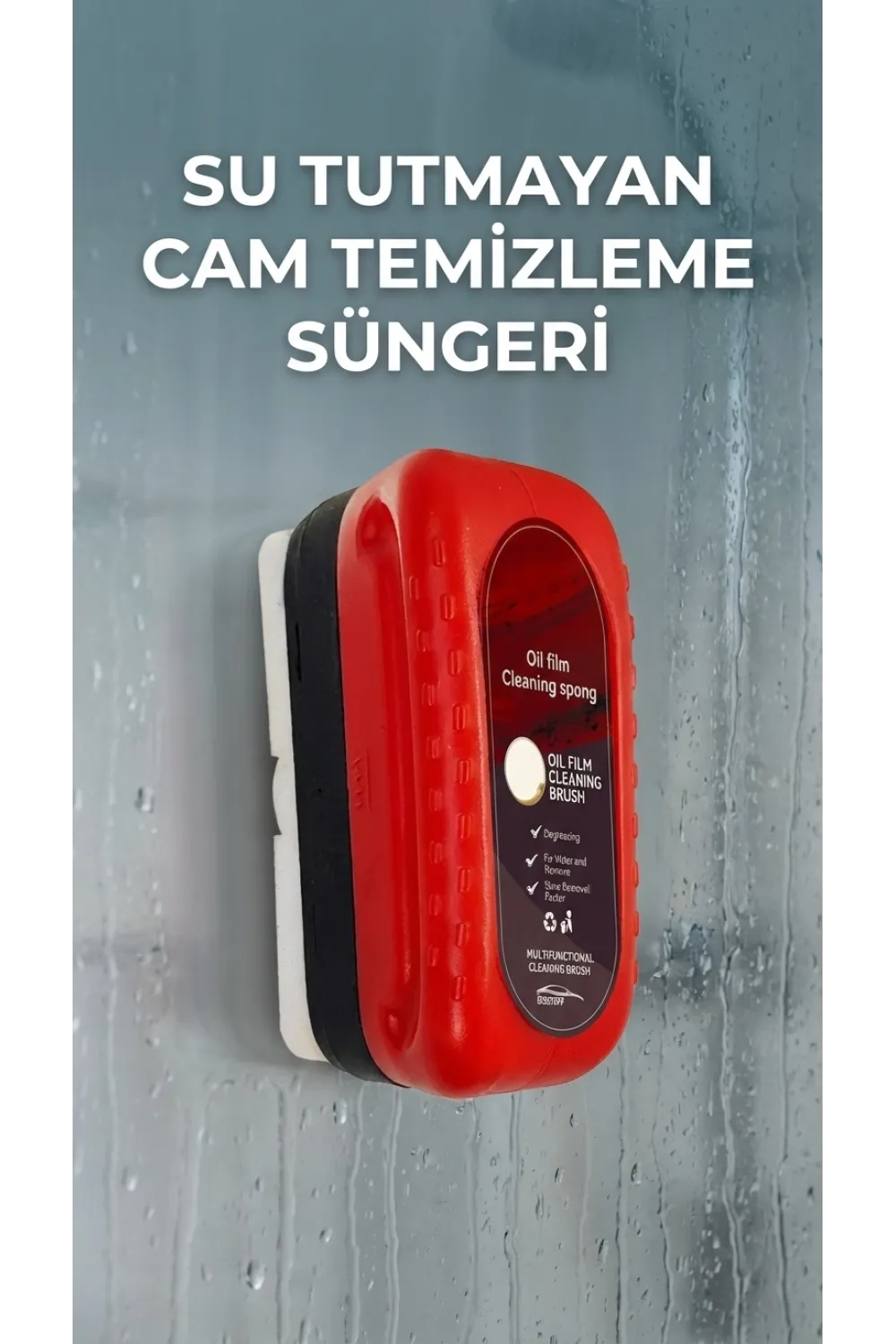 Su Tutmayan Araç Camı Temizleme Süngeri Pratik Kullanım