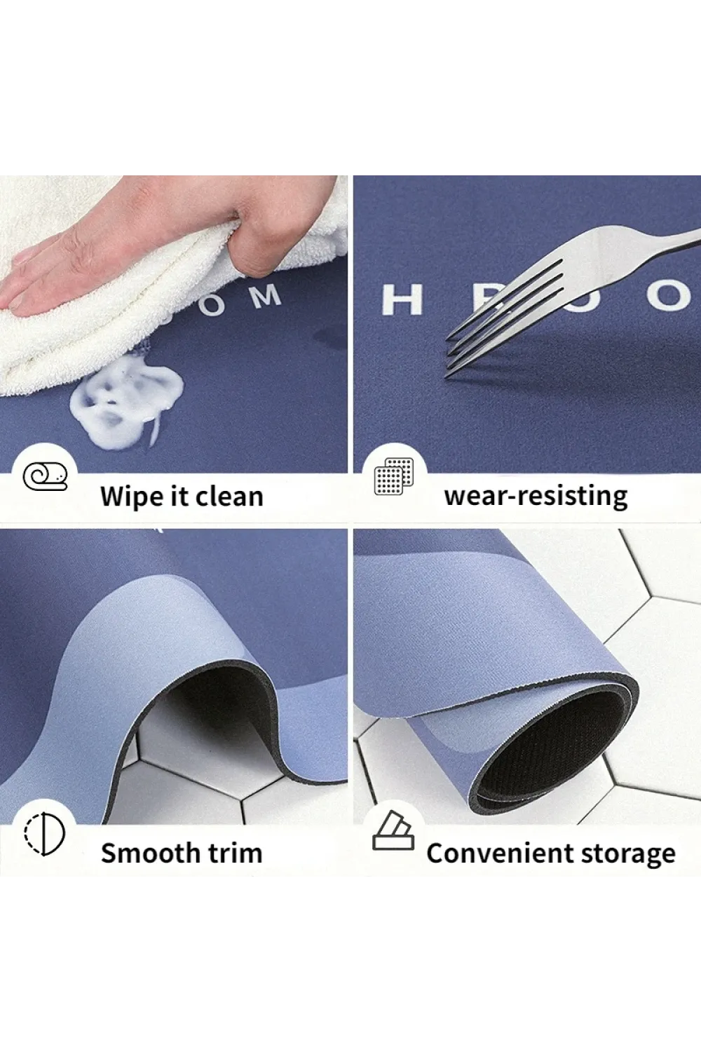 Süper Emici Banyo Duş Paspası