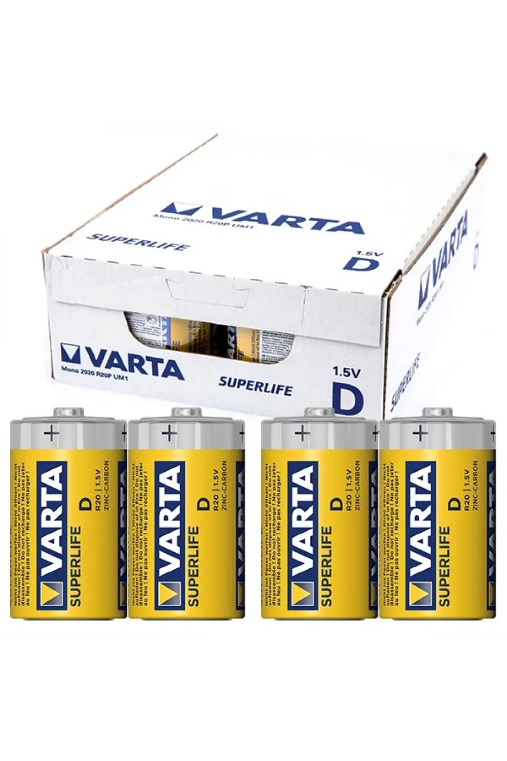 Superlife Çinko Büyük D Boy Pil 24lü Paket