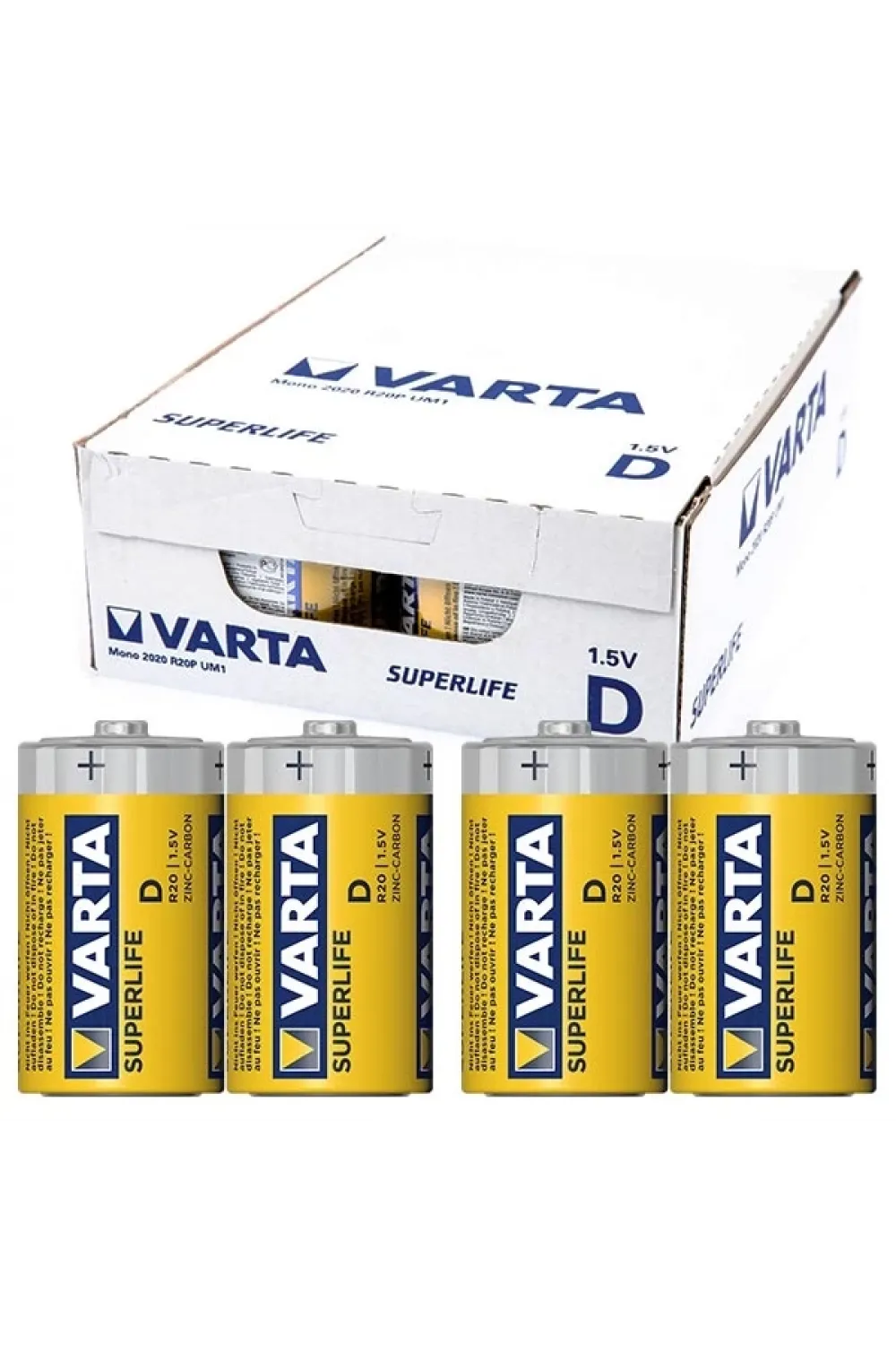 Superlife Çinko Büyük D Boy Pil 24lü Paket