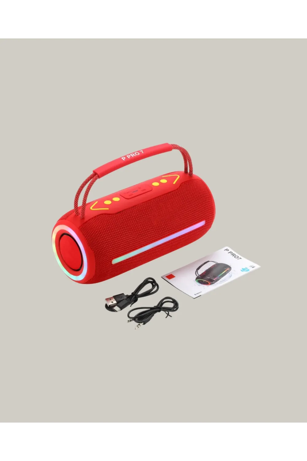 Suya Dayanıklı 20w Rgb Hoparlör Bluetooth, Usb, Sd Kart Ve Aux Girişli