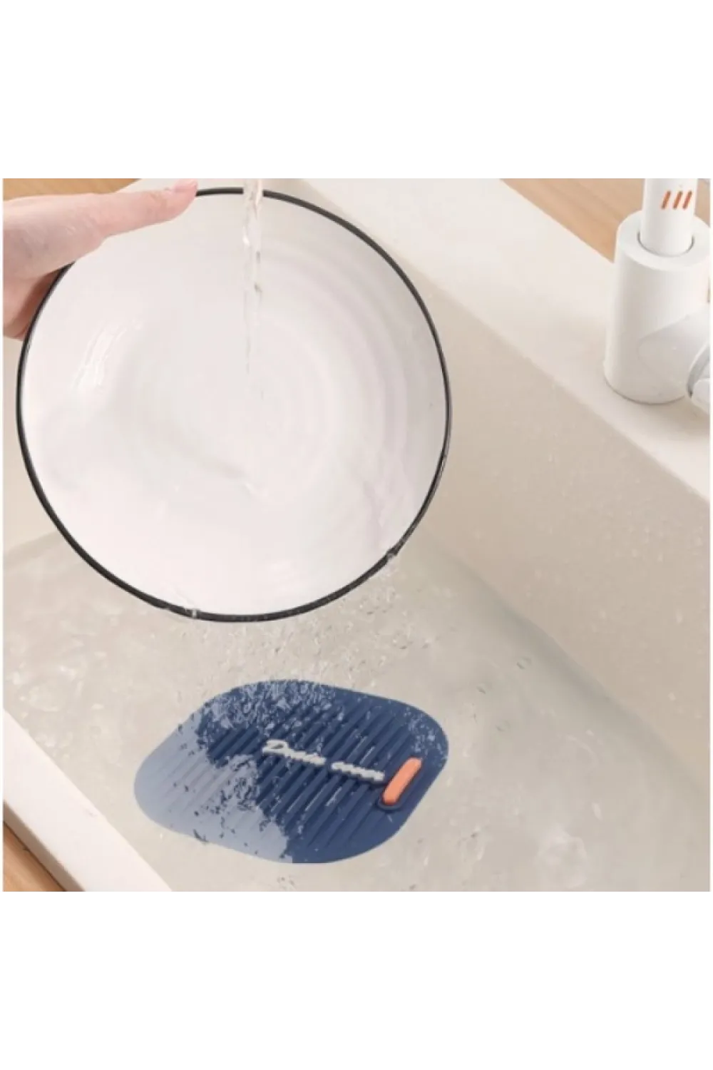 Süzgeçli Lavabo Gider Koruyucu Mat Gri
