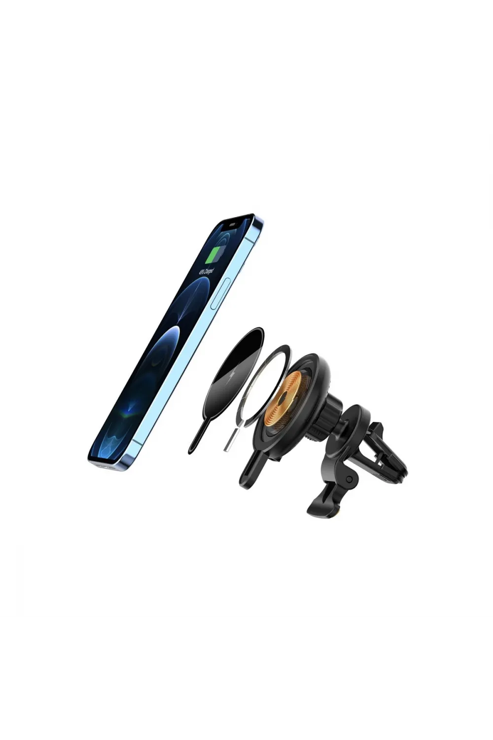 T9 15w Magsafe Araç Tutucu - Siyah