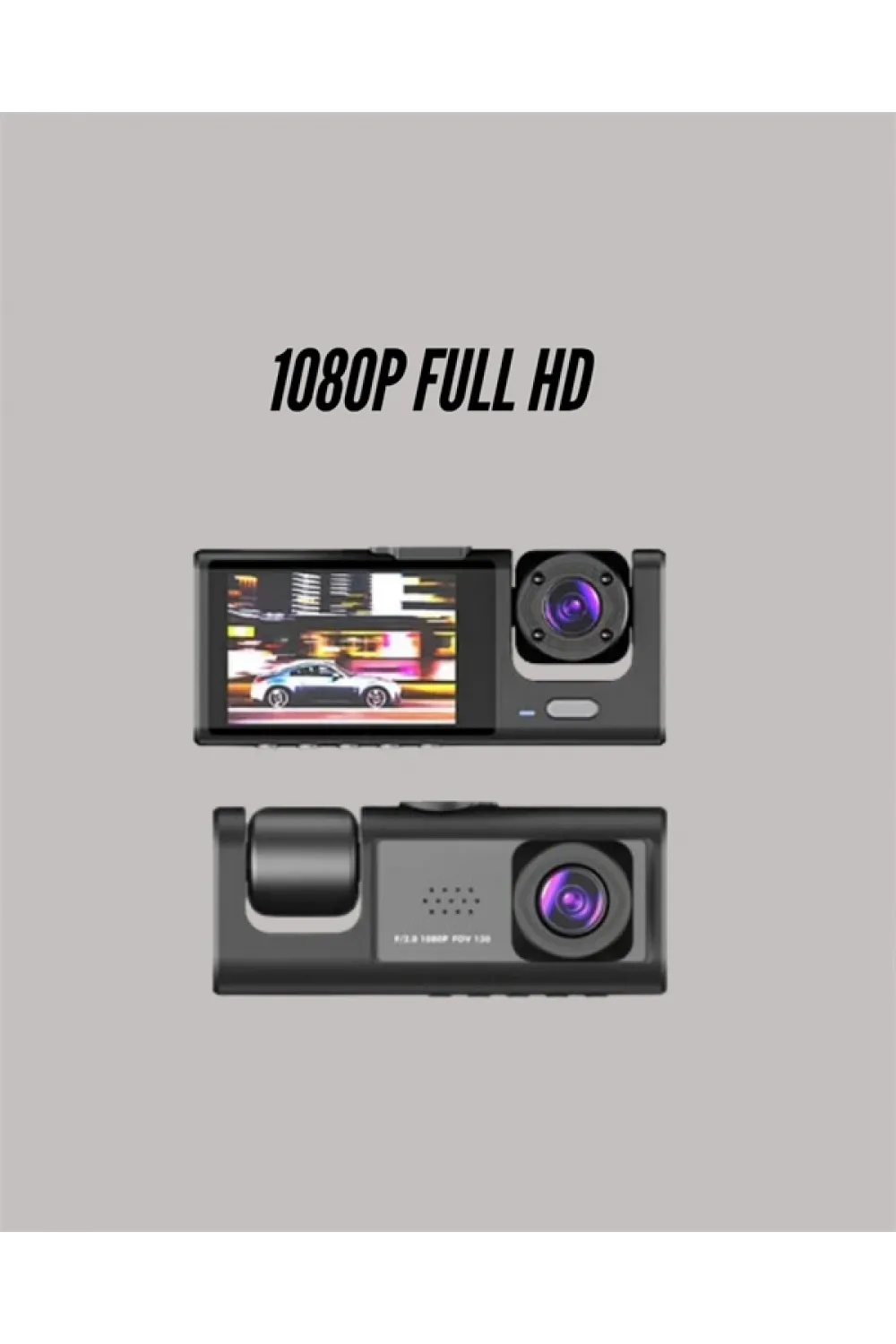 Ta-01 3 Kameralı 1080p Araç Kamerası Siyah