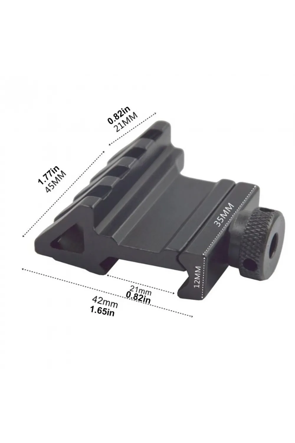 Taktik 45 derece açı ofset yan adaptörü RTS 20mm Picatinny ray