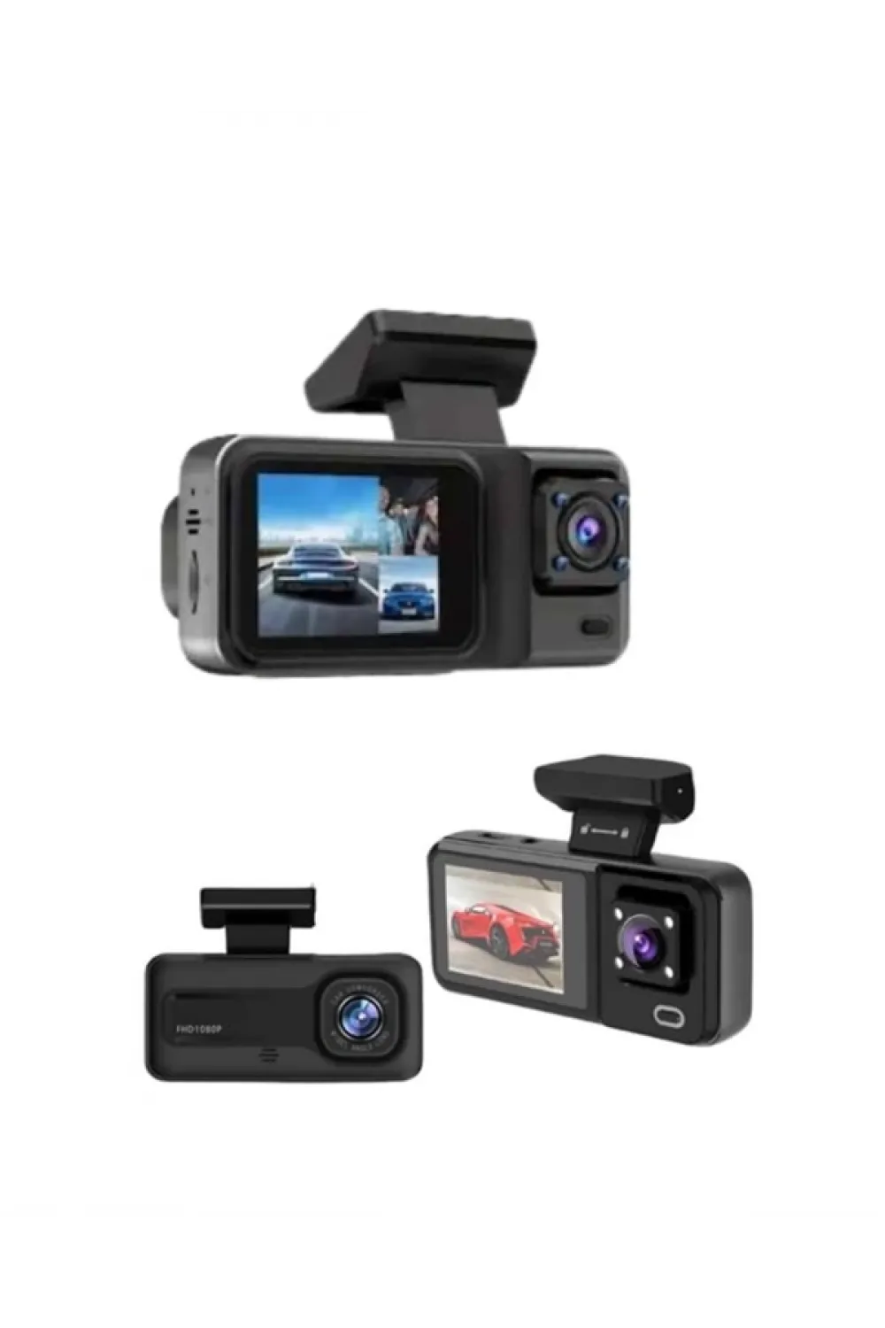 Tam Kapsamlı Araç Güvenliği: 3 Kameralı Full Hd Kayıt Sistemi İle Ön, İç Ve Arka Görüş