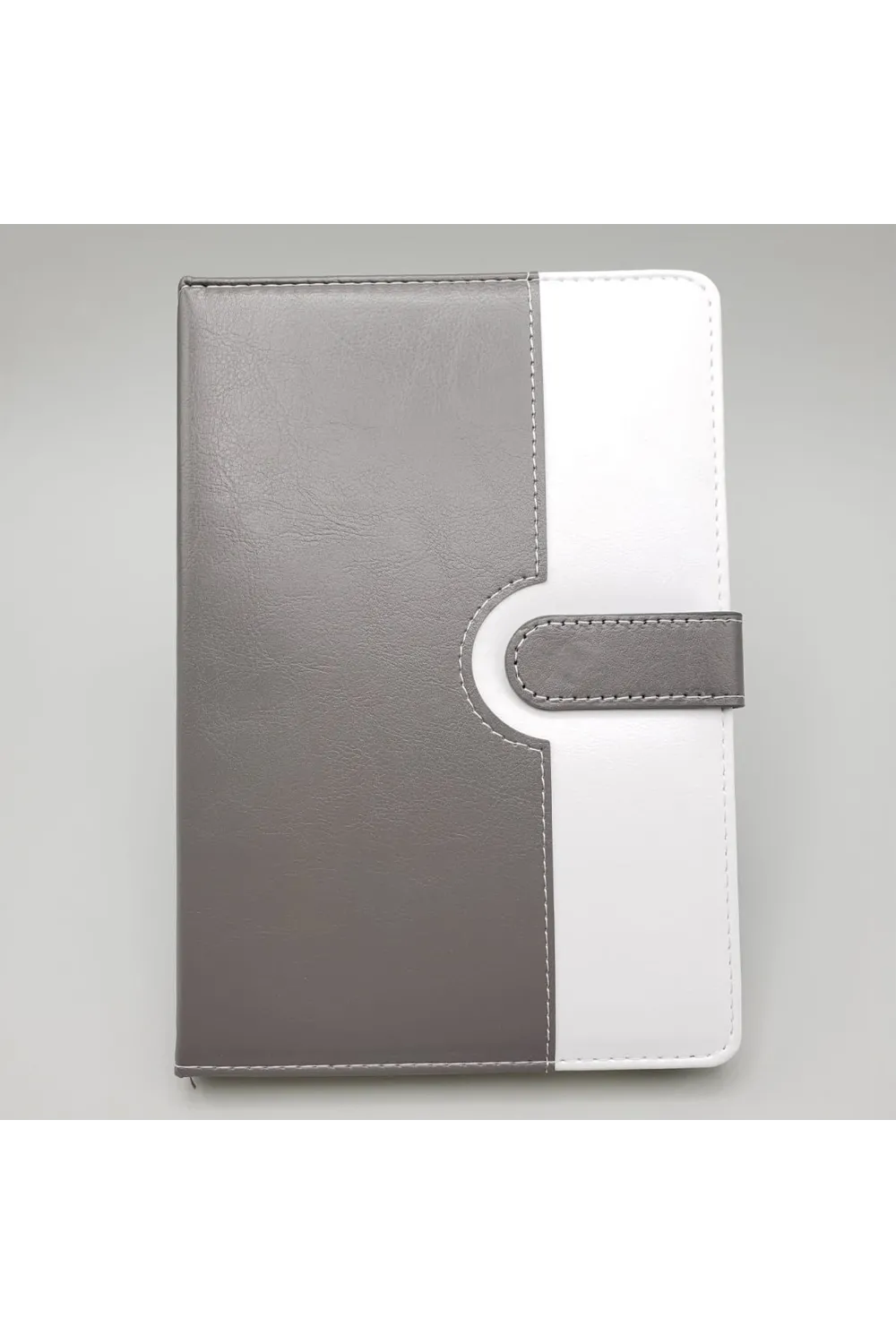 Tarihsiz Ajanda Defter Beyaz Gri Renk