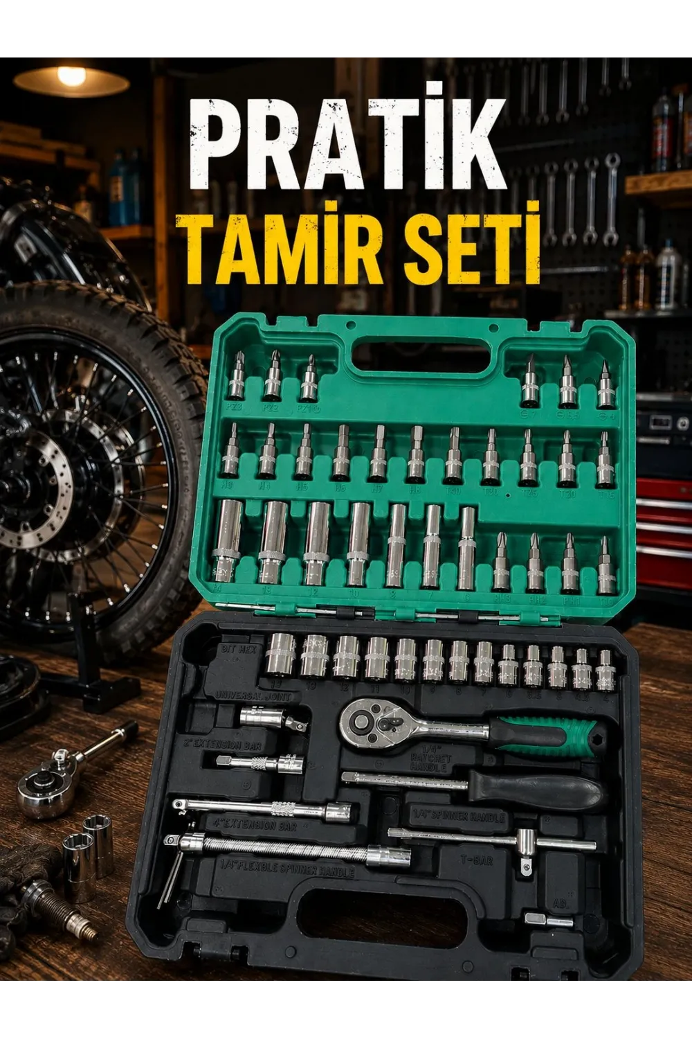Taşıma Çantalı 53 Parça Tamir Takımı