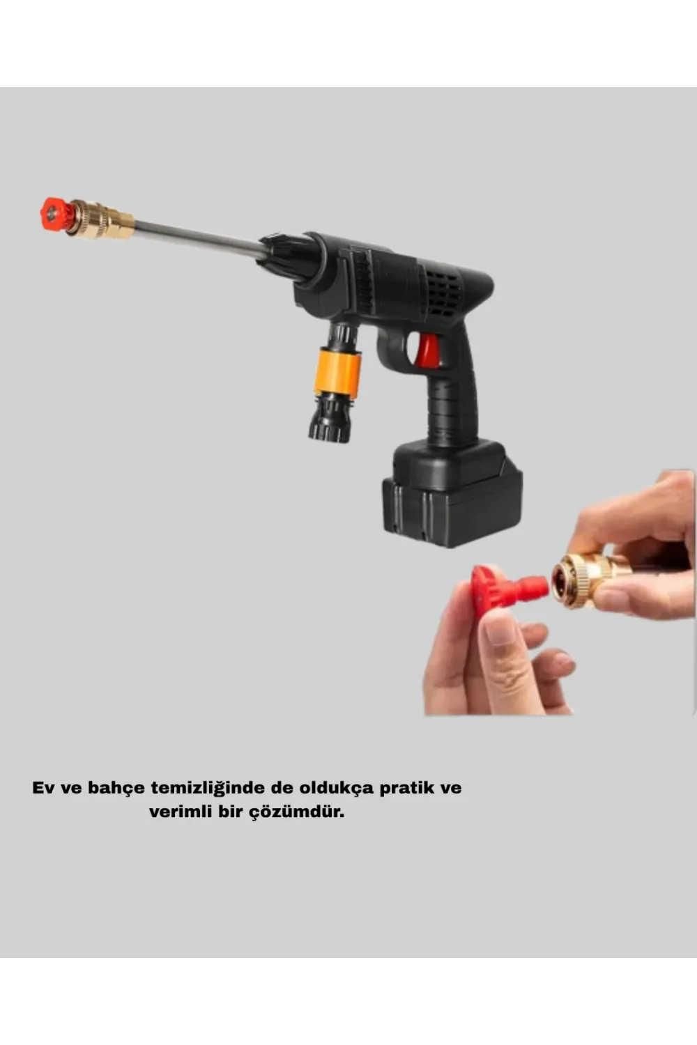 Taşınabilir Akülü Araba Yıkama Makinesi 1.7 Mpa Basınçlı Ve Ergonomik Tasarımlı