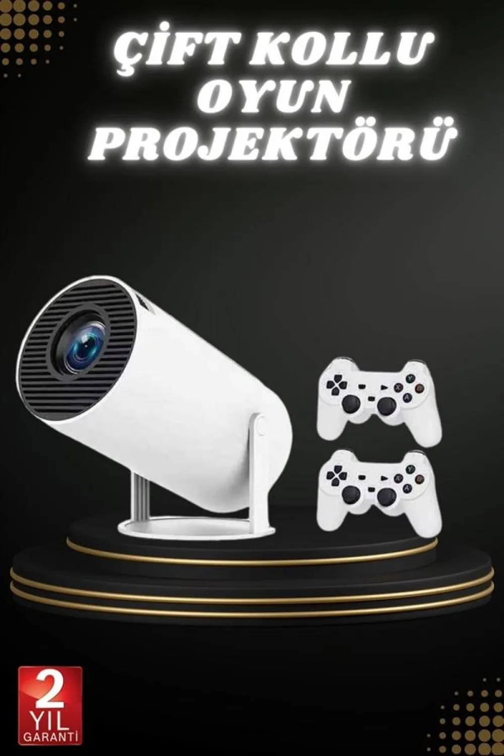 Taşınabilir Android Projeksiyon Ayaklı Çift Kollu 4k Çözünürlüklü Sinema Projeksiyonu