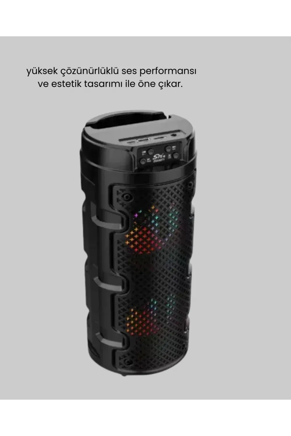 Taşınabilir Bluetooth Hoparlör Çift Sürücü Güçlü Bas Hd Ses Çoklu Bağlantı