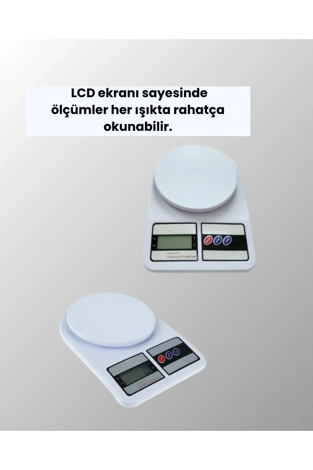Taşınabilir Dijital Terazi – Çift Ölçü Birimi Destekli