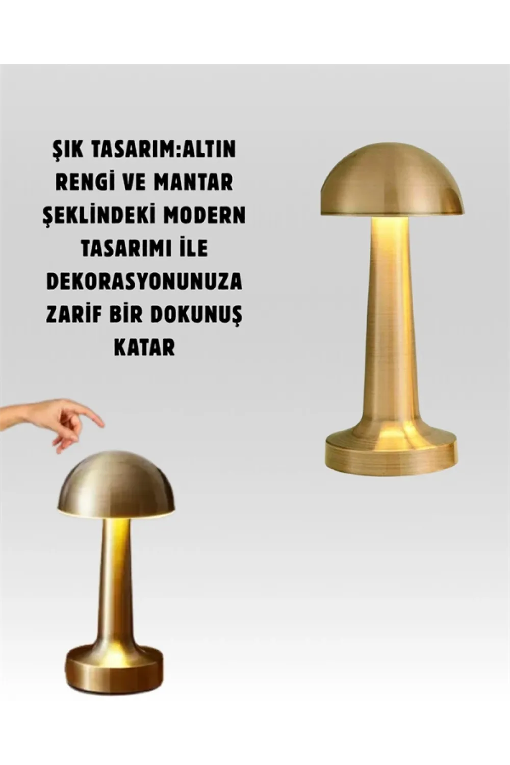 Taşınabilir Dokunmatik Led Lamba – Sıcak & Soğuk Işık Ayarı