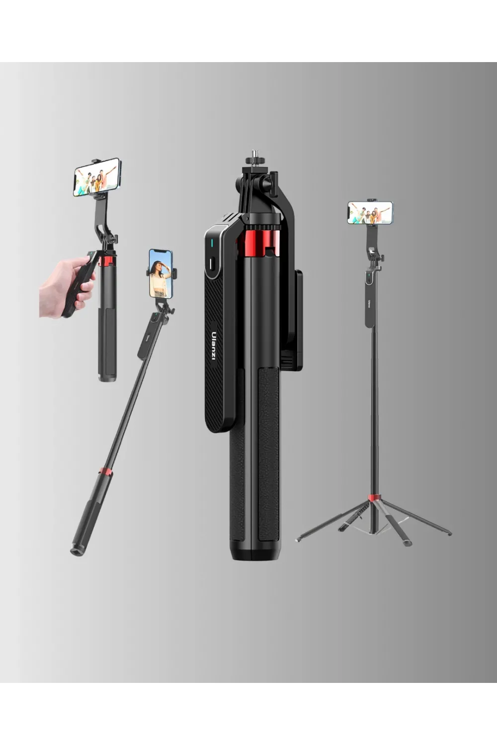 Taşınabilir Tripod Ve Selfie Çubuğu Vlog Ve Video Çekimi