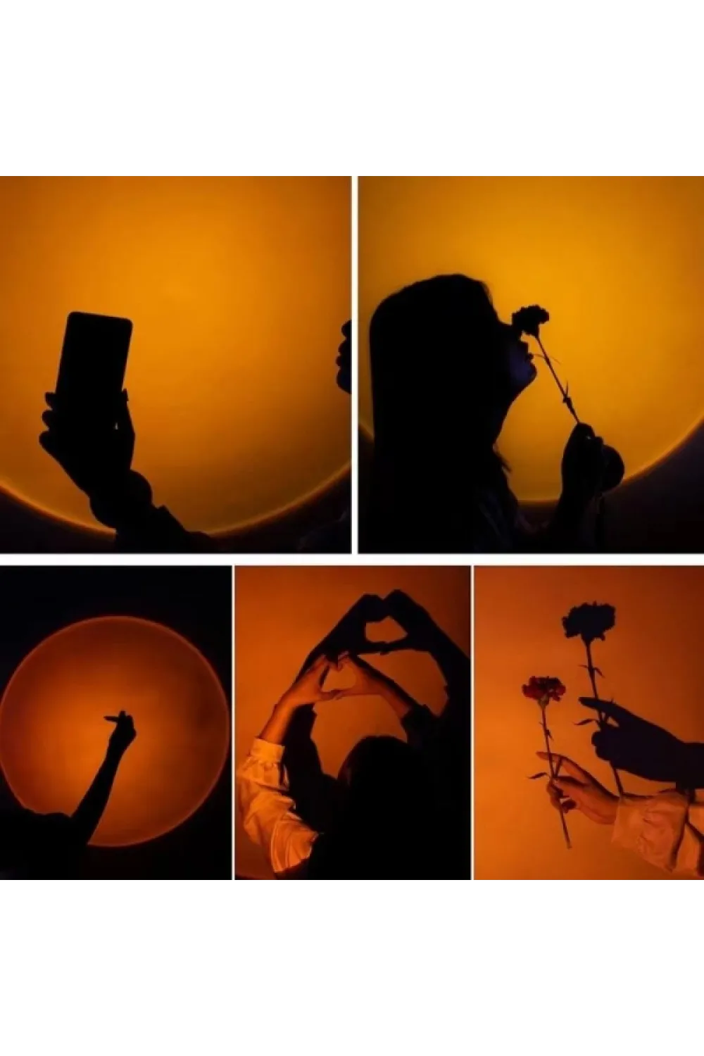 Taşınabilir USB Sunset Gün Batımı Ambiyans Işığı Lamba
