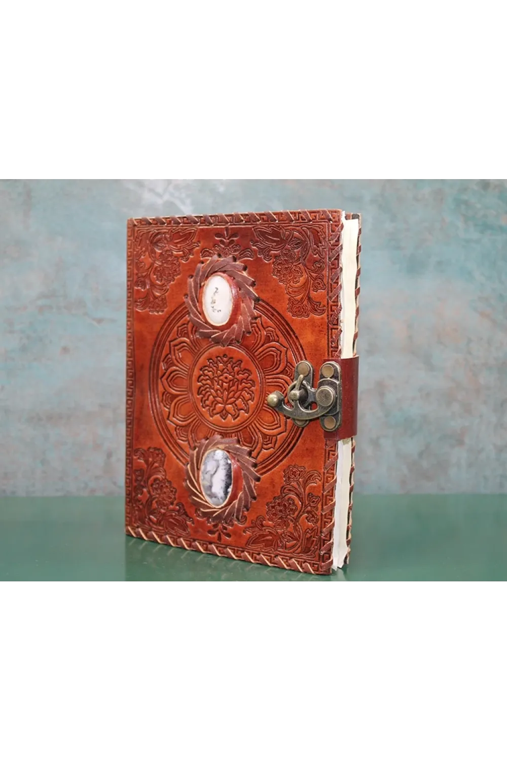 Taşlı Deri Defter Ksk3145