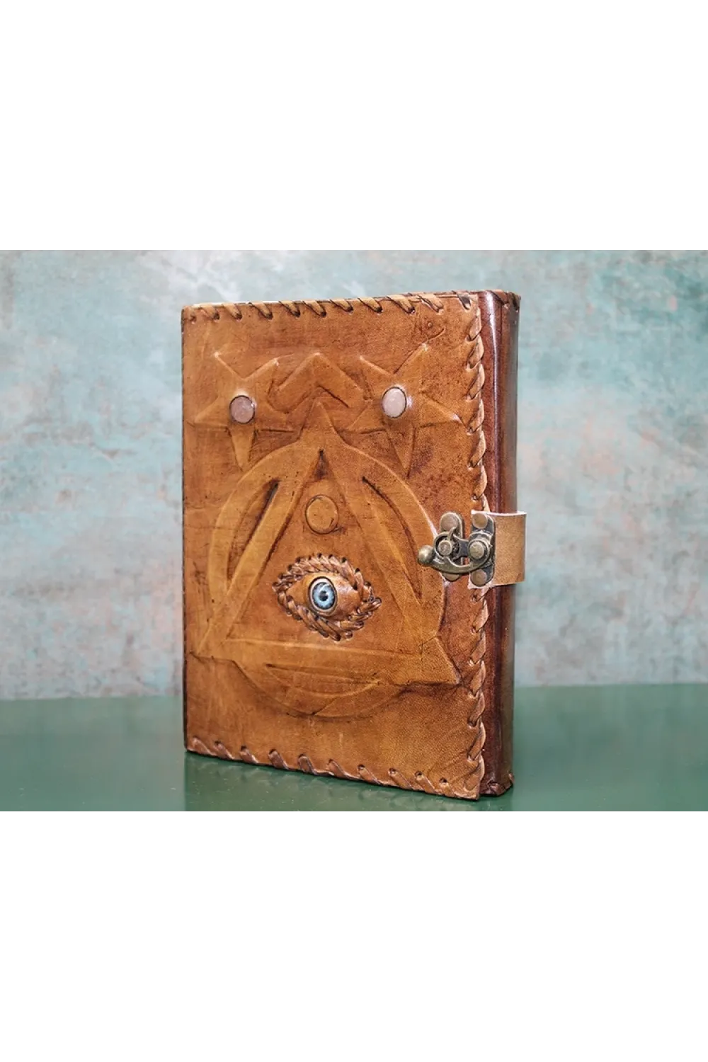 Taşlı Deri Defter Ksk3152