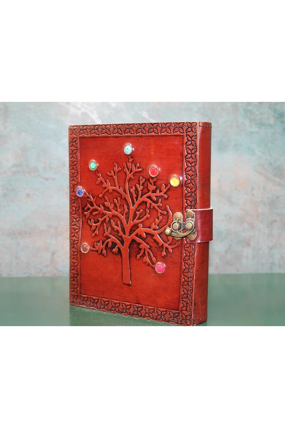 Taşlı Deri Defter Ksk3153