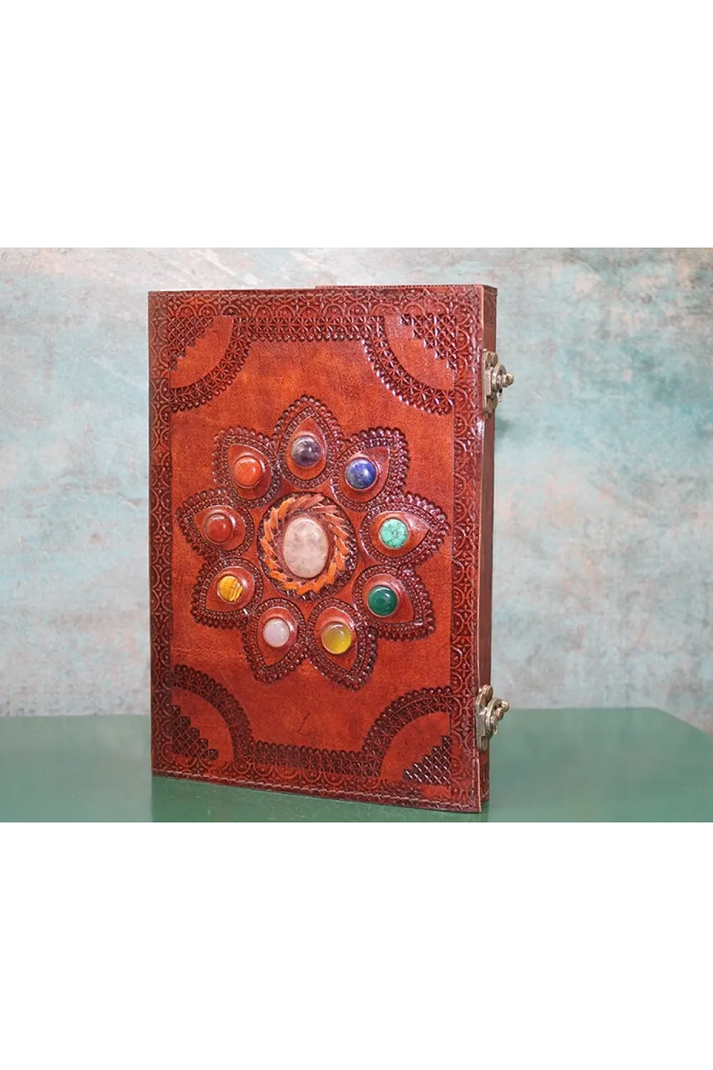 Taşlı Deri Defter Ksk3157