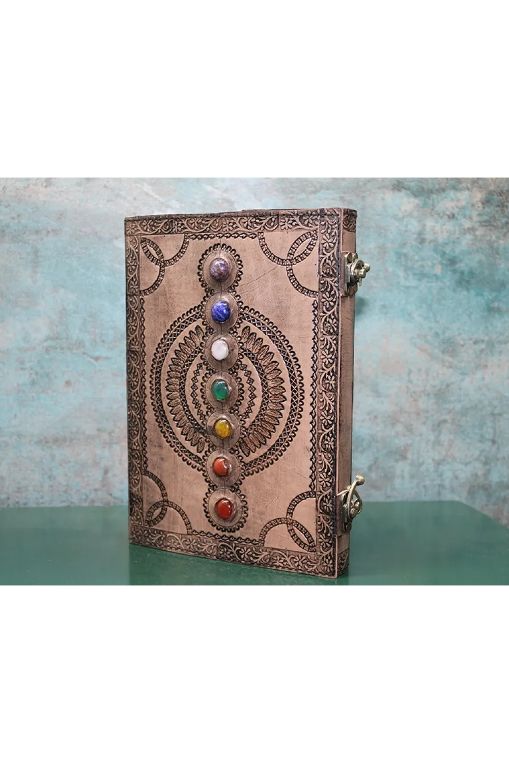 Taşlı Deri Defter (1 Adet) Seçenek 13