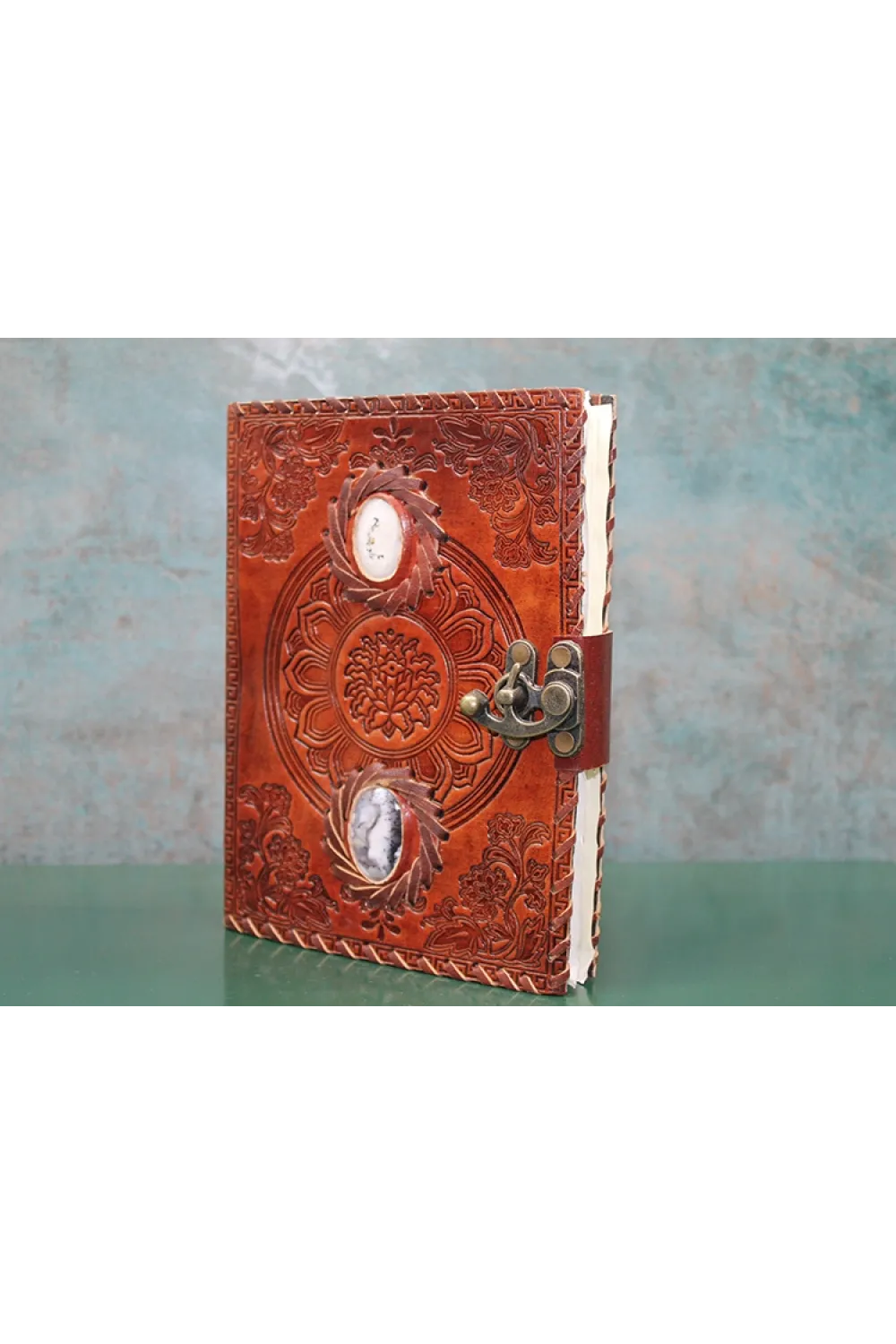 Taşlı Deri Defter (1 Adet) Seçenek 2