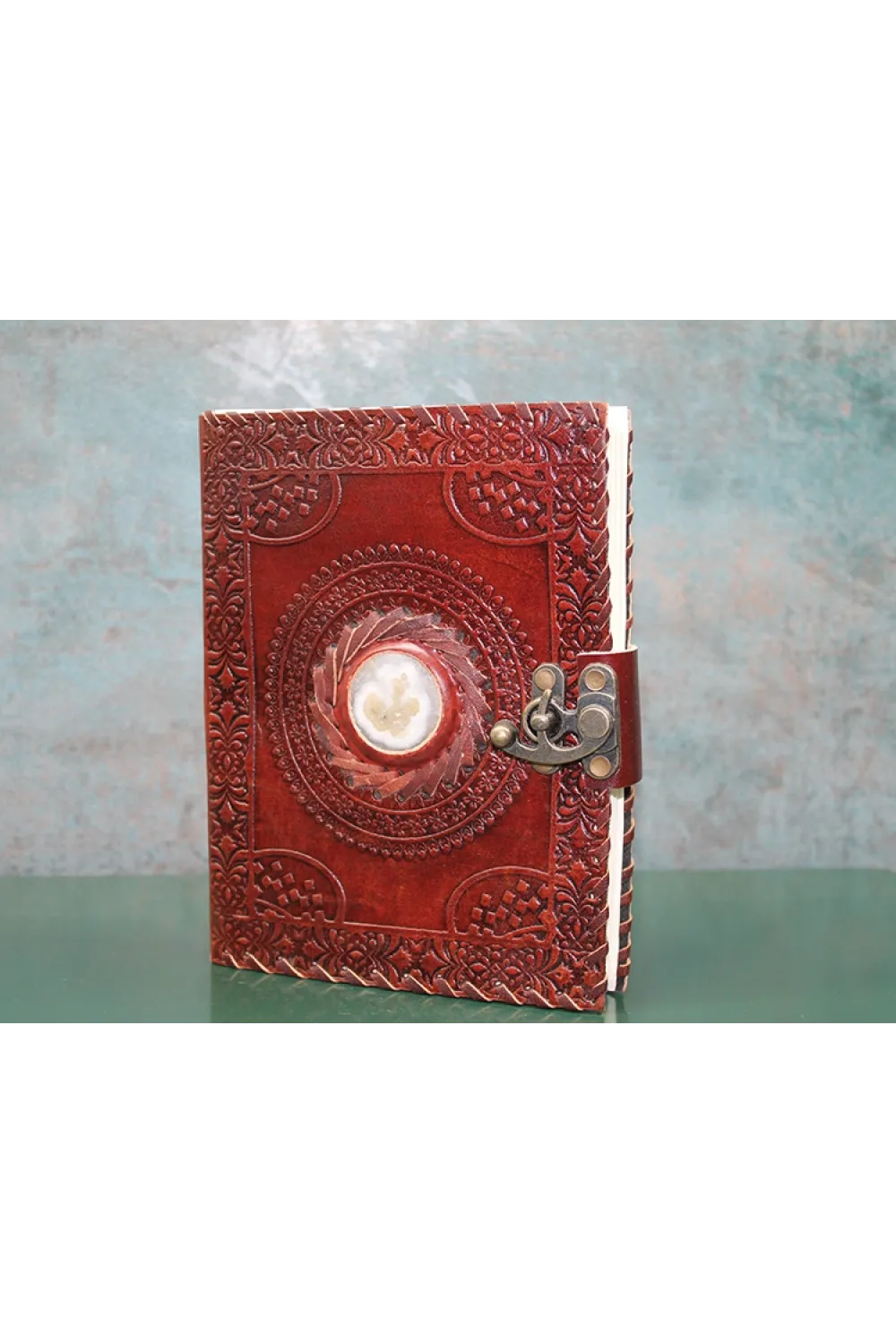 Taşlı Deri Defter (1 Adet) Seçenek 3