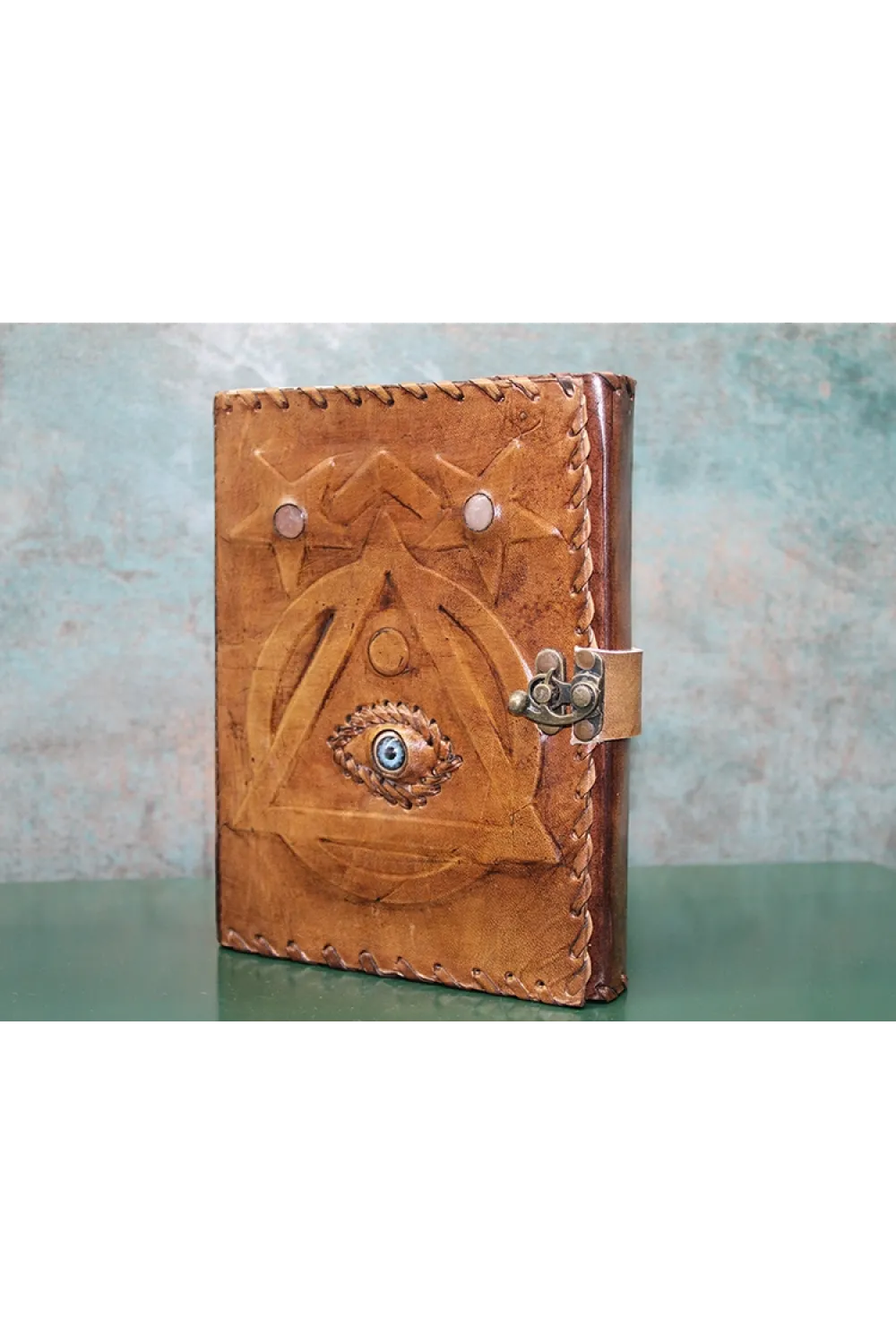 Taşlı Deri Defter (1 Adet) Seçenek 4