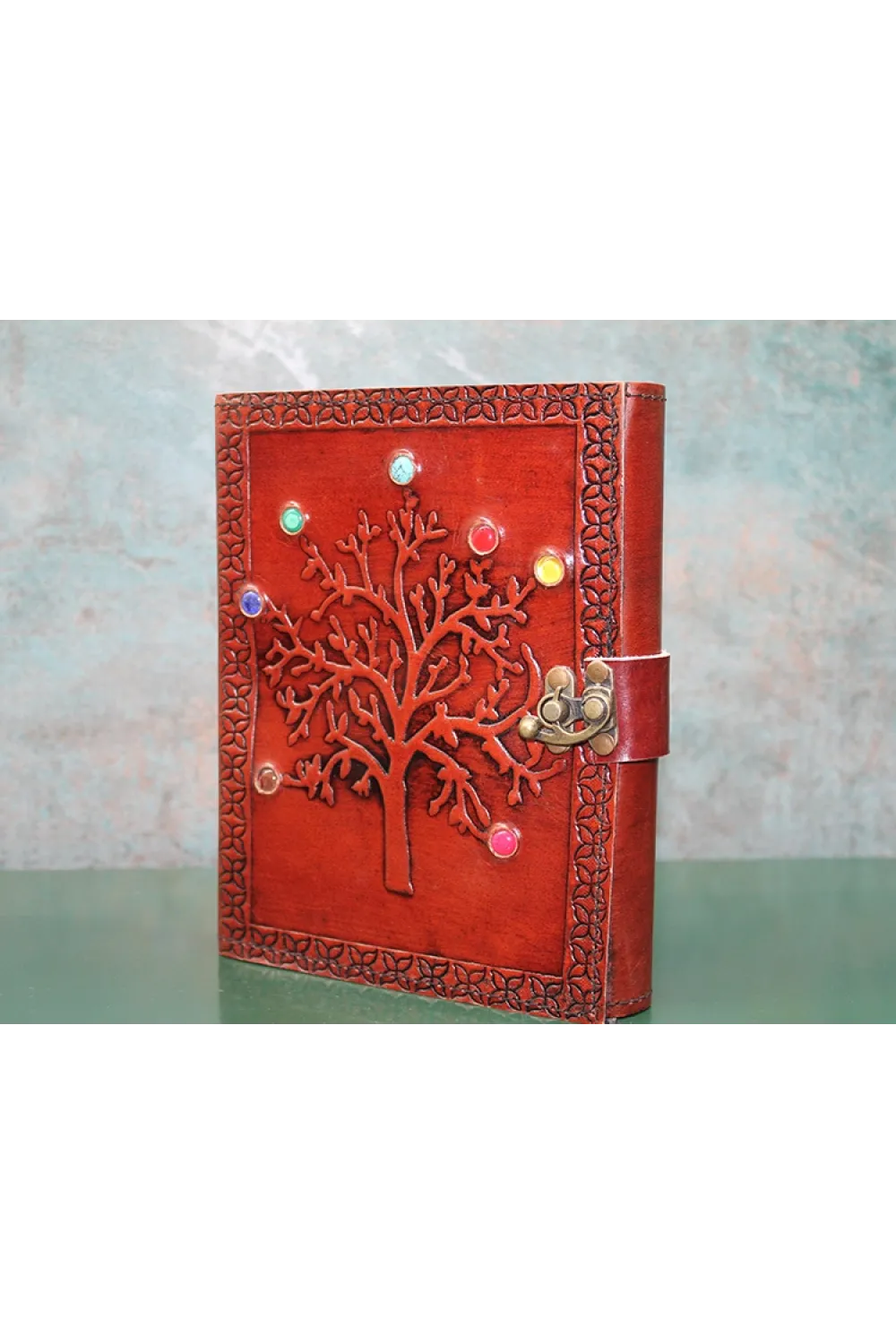 Taşlı Deri Defter (1 Adet) Seçenek 6