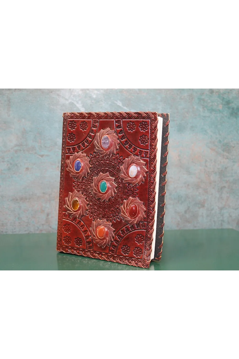 Taşlı Deri Defter (1 Adet) Seçenek 7