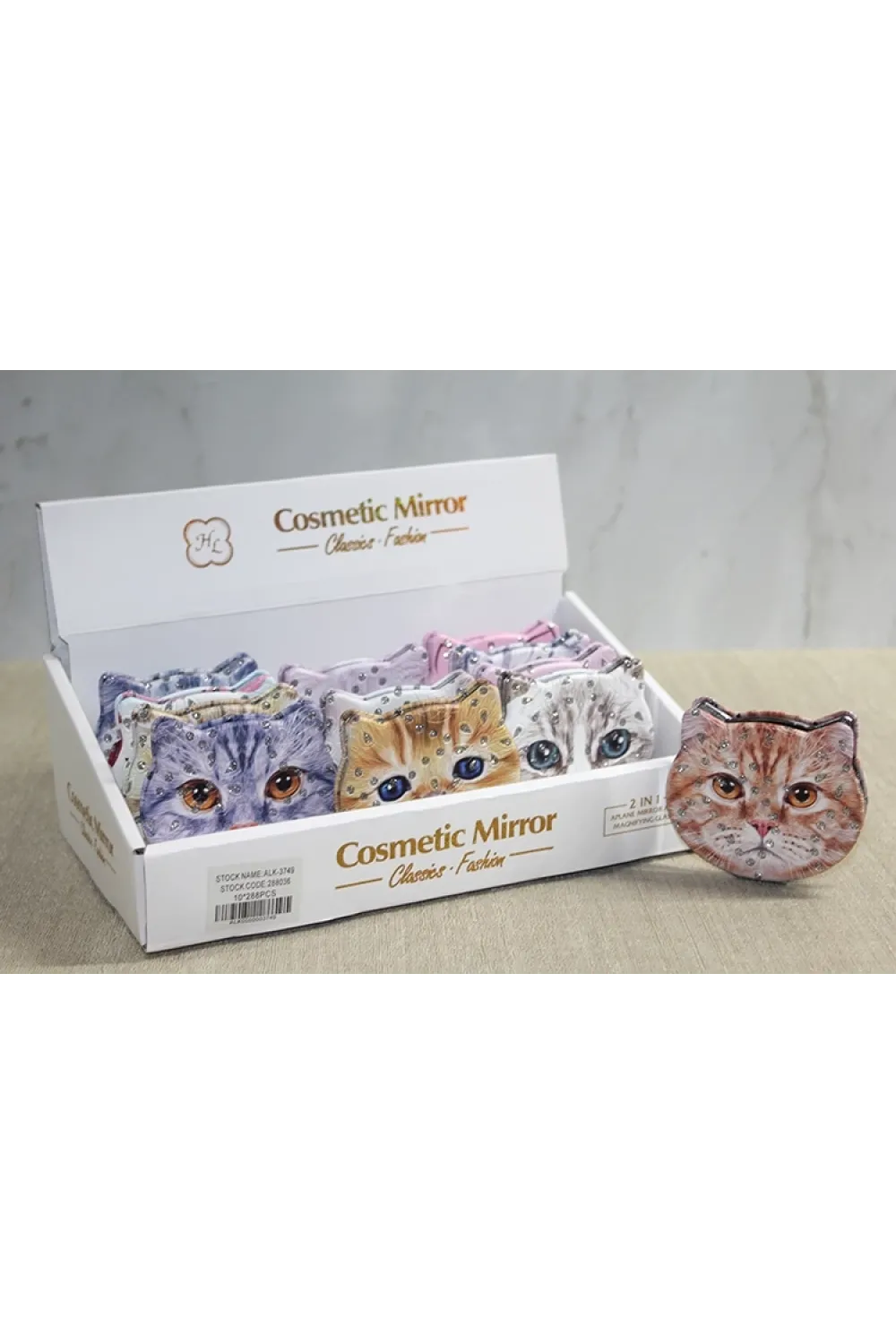 Taşlı Kedi El Aynası IEG3749
