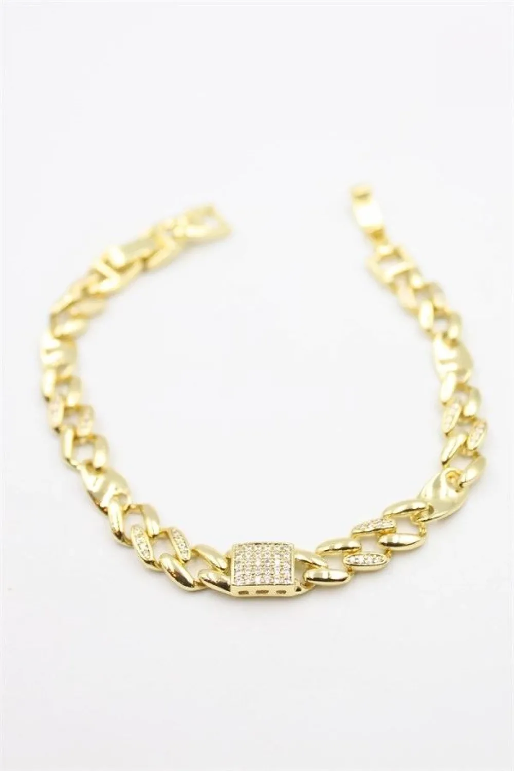 Taşlı Xuping Bileklik - Altın