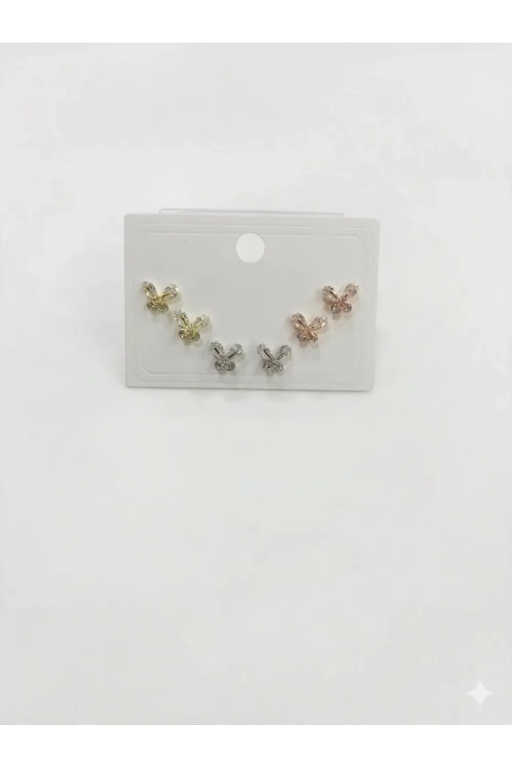 Tatlı Kelebek Modeli Altılı Küpe - Kp00563