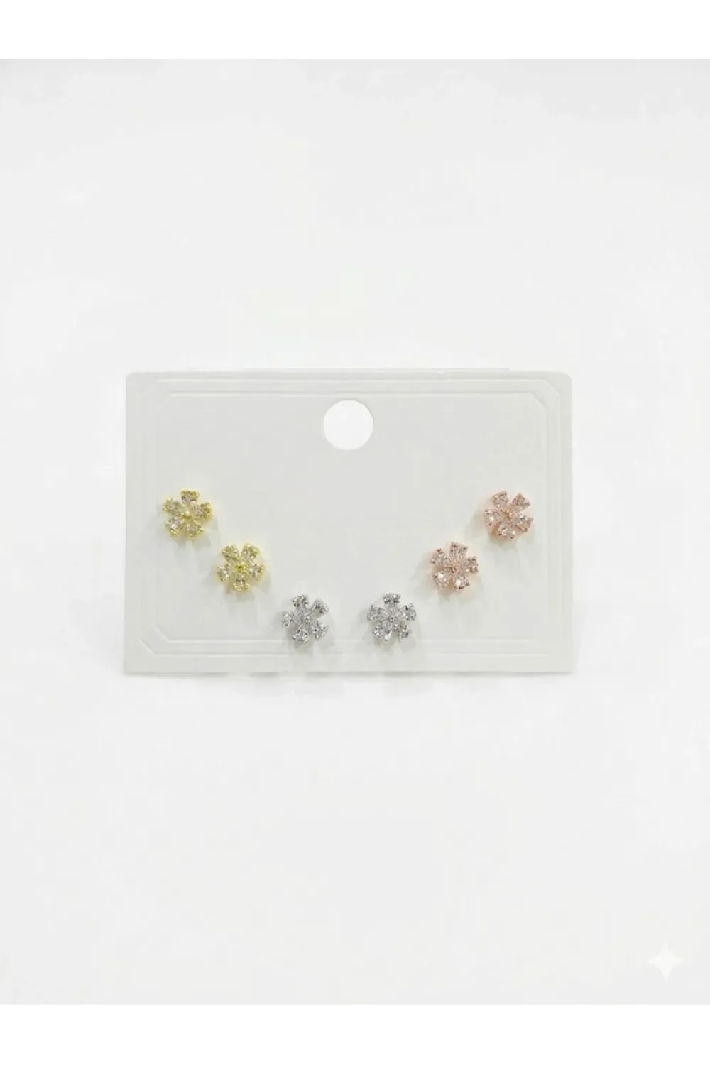 Tatlı Minik Çiçekler Altılı Küpe - Kp00652