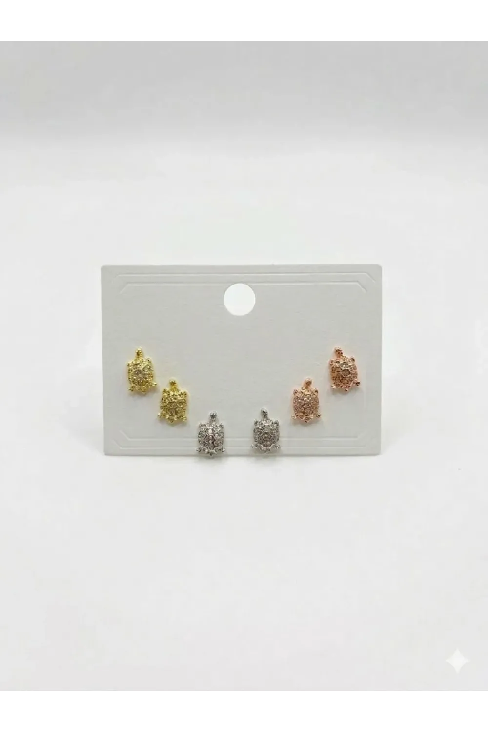 Tatlı Minik Kaplumbağalar Altılı Küpe - Kp00663