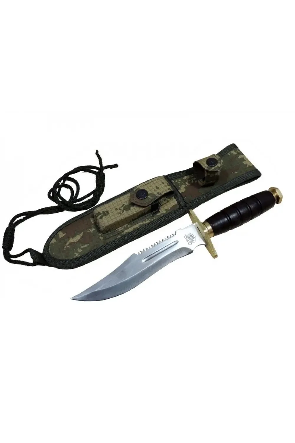 T.c. Standart Komando Bıçağı 30 Cm - Tırtıklı, Kamuflaj Kılıflı