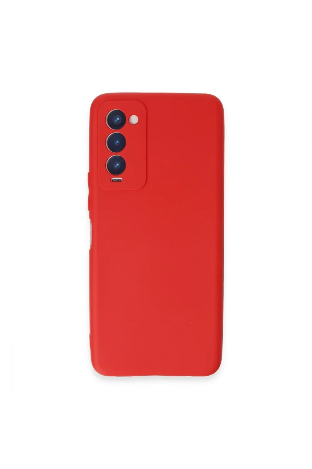 Tecno Camon 18 Kılıf First Silikon - Kırmızı