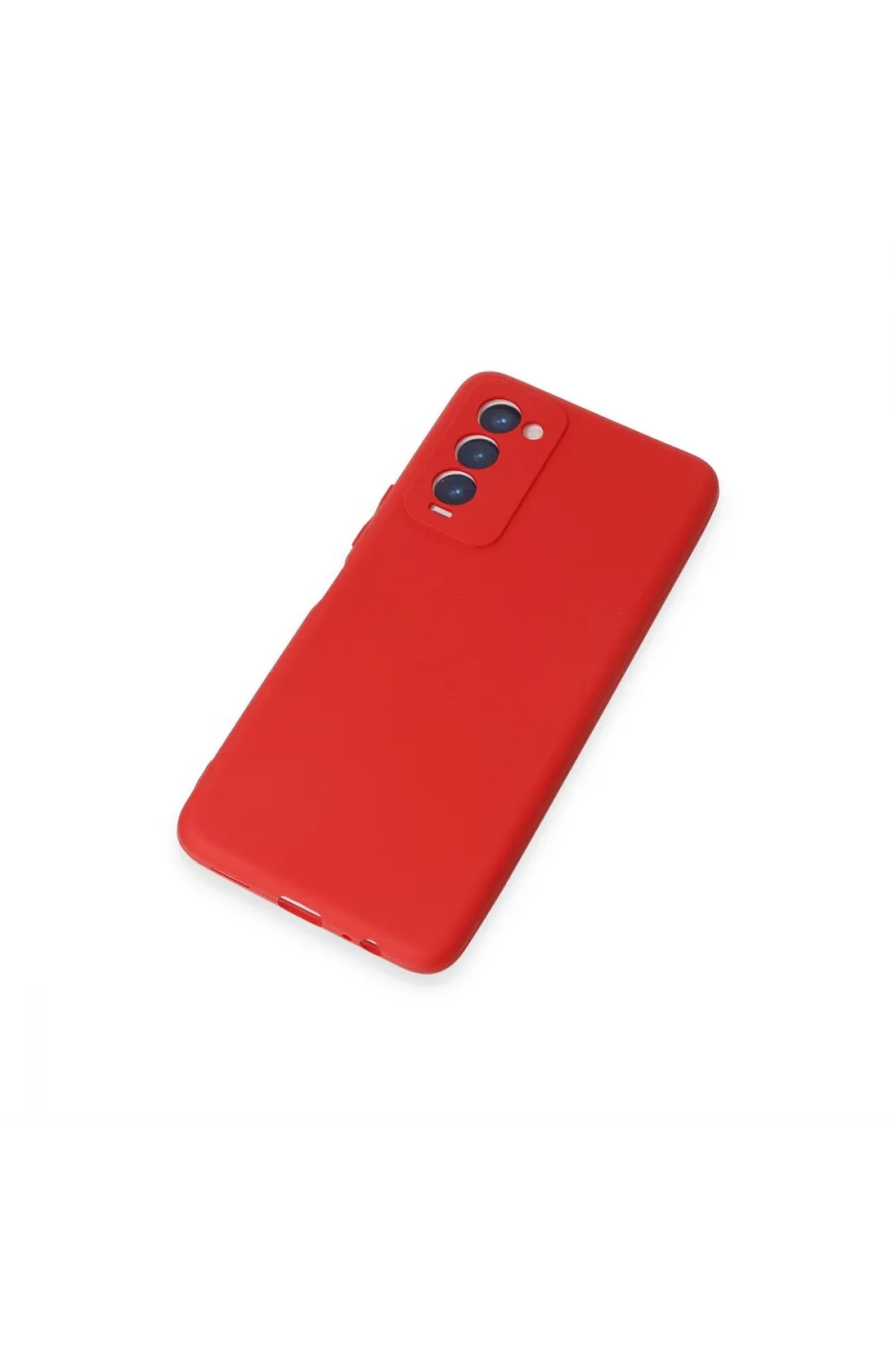 Tecno Camon 18 Kılıf First Silikon - Kırmızı