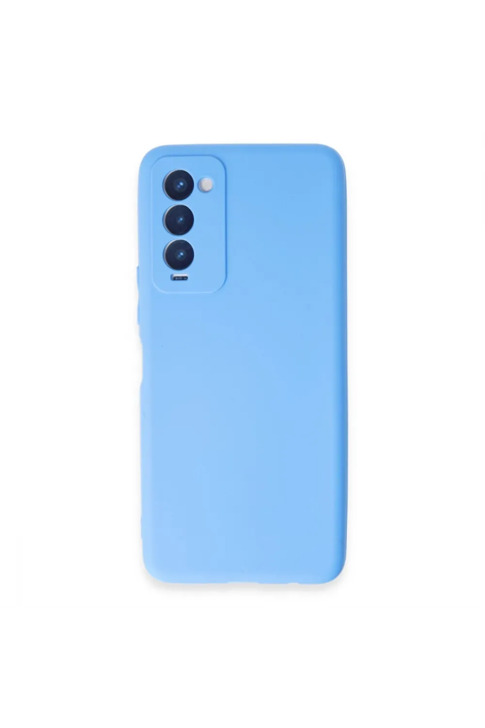 Tecno Camon 18 Kılıf First Silikon - Mavi