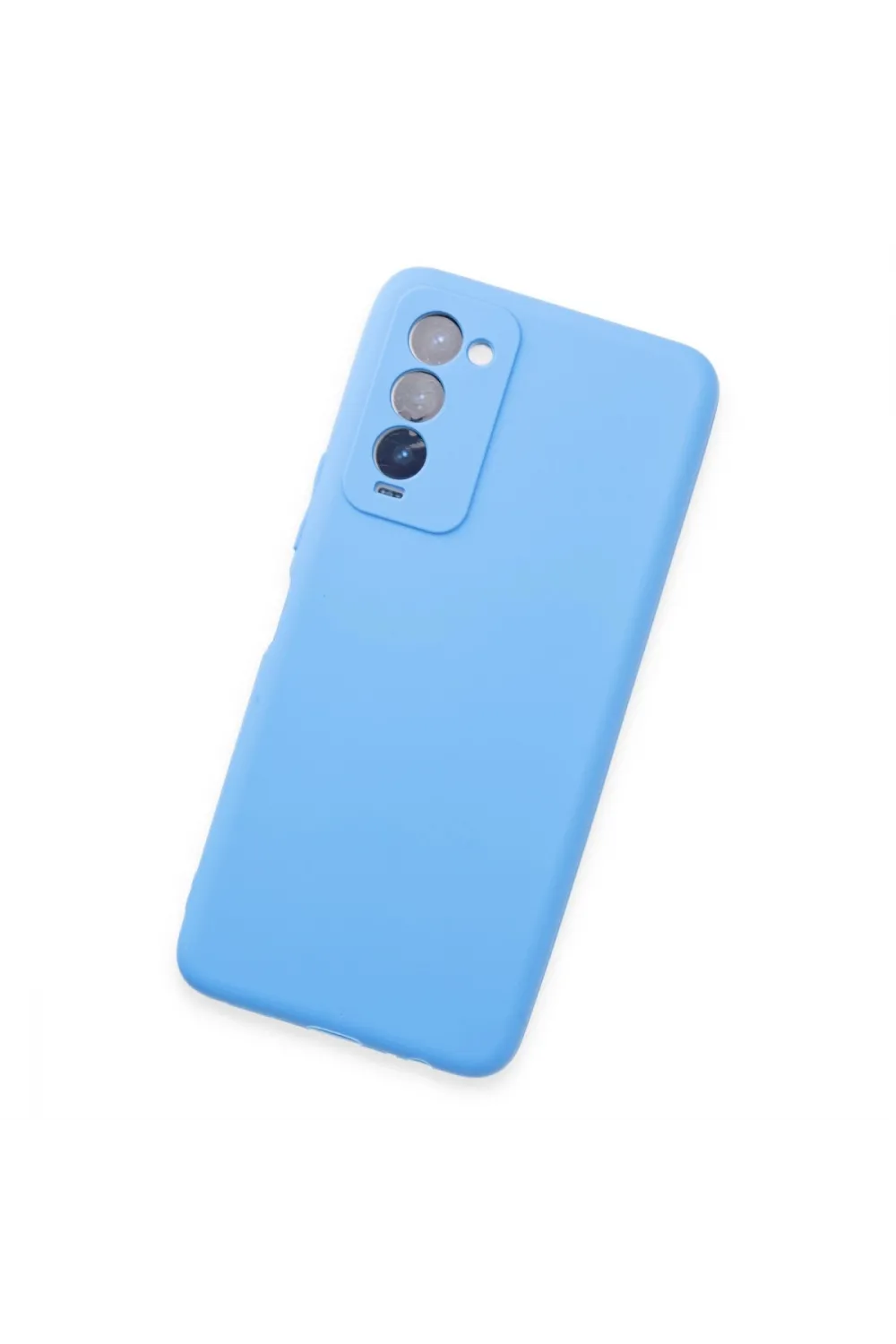 Tecno Camon 18 Kılıf First Silikon - Mavi