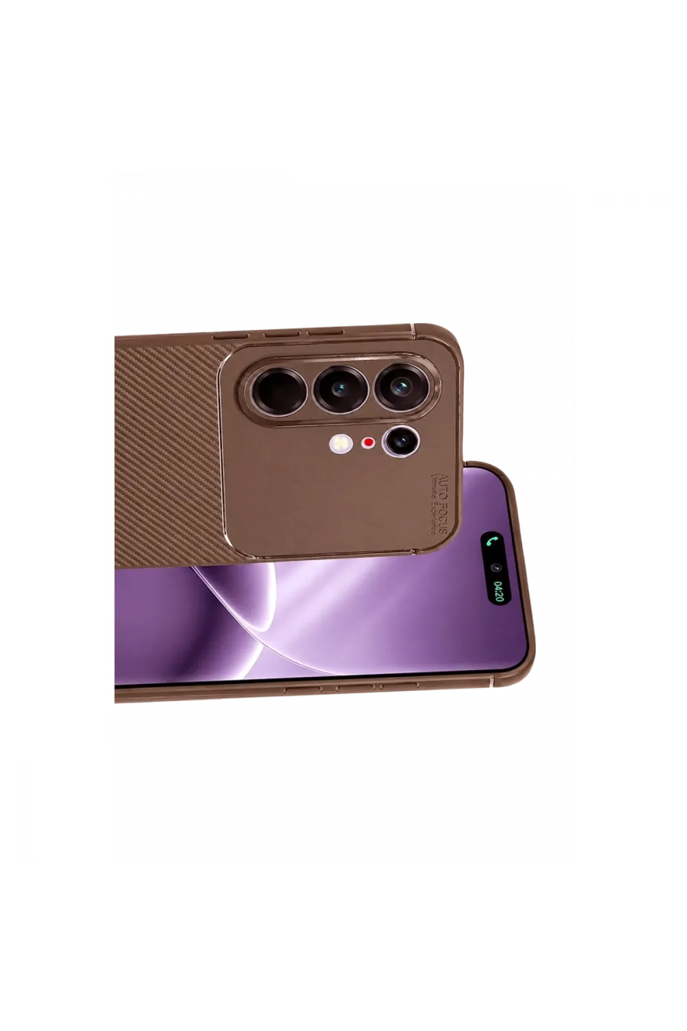 Tecno Camon 50 Pro 5g Auto Focus Karbon Kapak - Kahverengi
