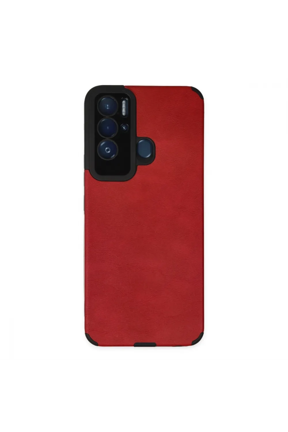 Tecno Pova Neo Kılıf Loop Deri Silikon - Kırmızı