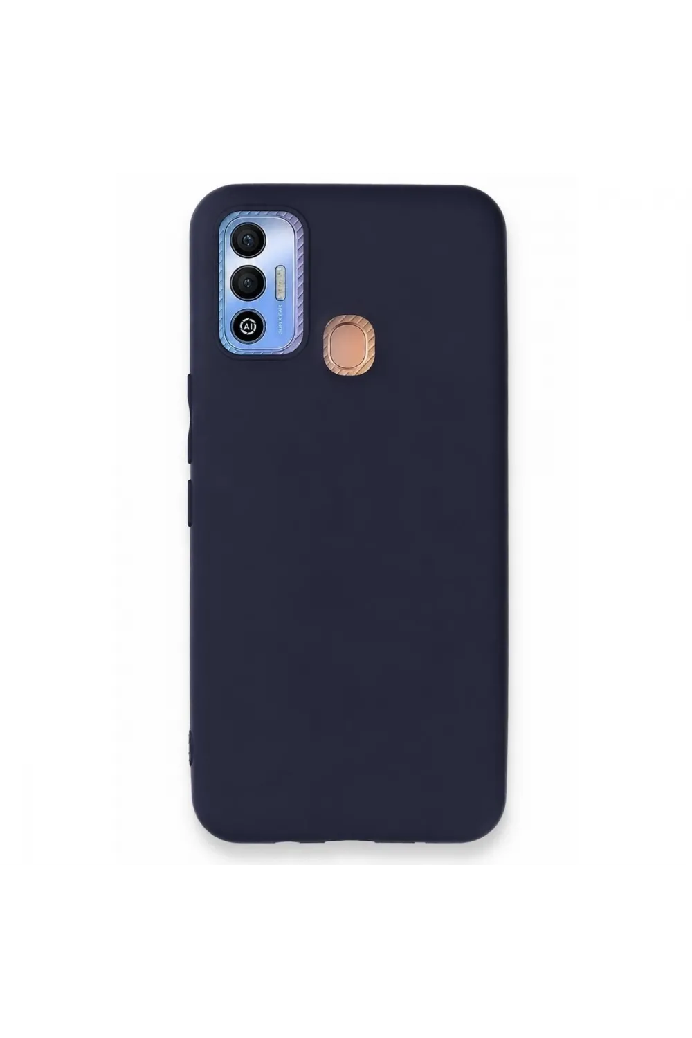 Tecno Spark 7t Kılıf First Silikon - Lacivert