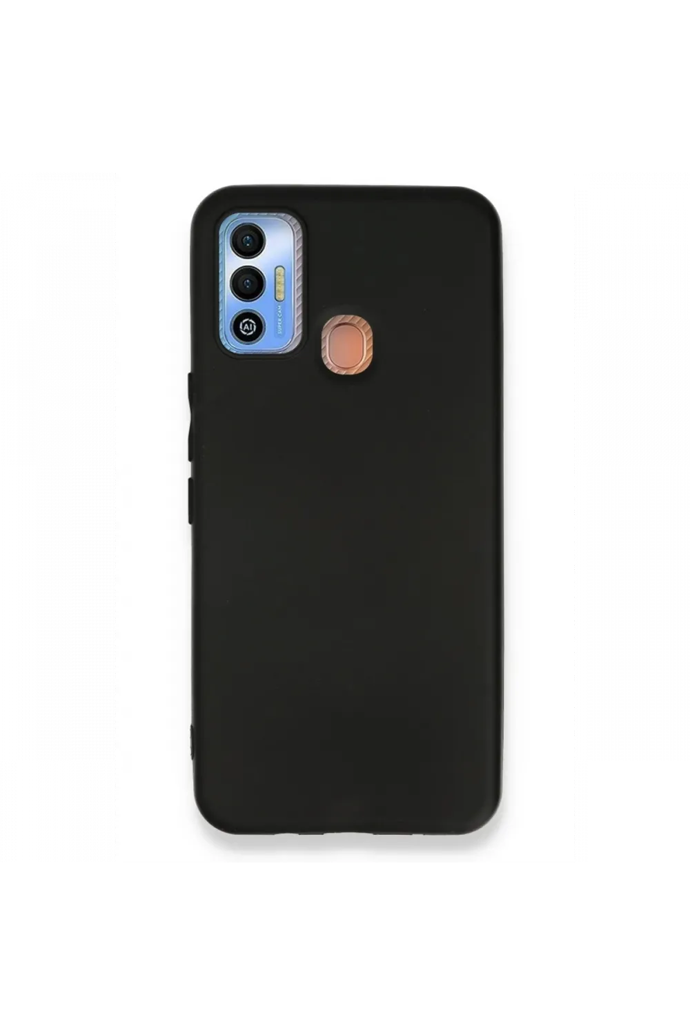 Tecno Spark 7T Kılıf First Silikon - Siyah