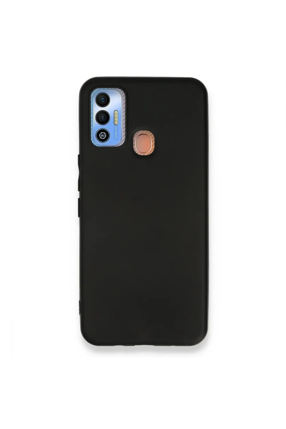 Tecno Spark 7t Kılıf First Silikon - Siyah