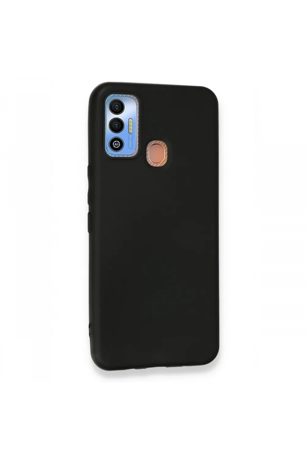 Tecno Spark 7T Kılıf First Silikon - Siyah