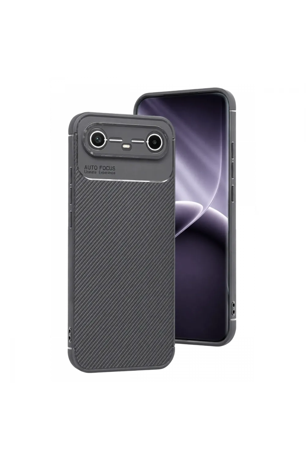 Tecno Spark Slim 5g Auto Focus Karbon Kapak - Gri