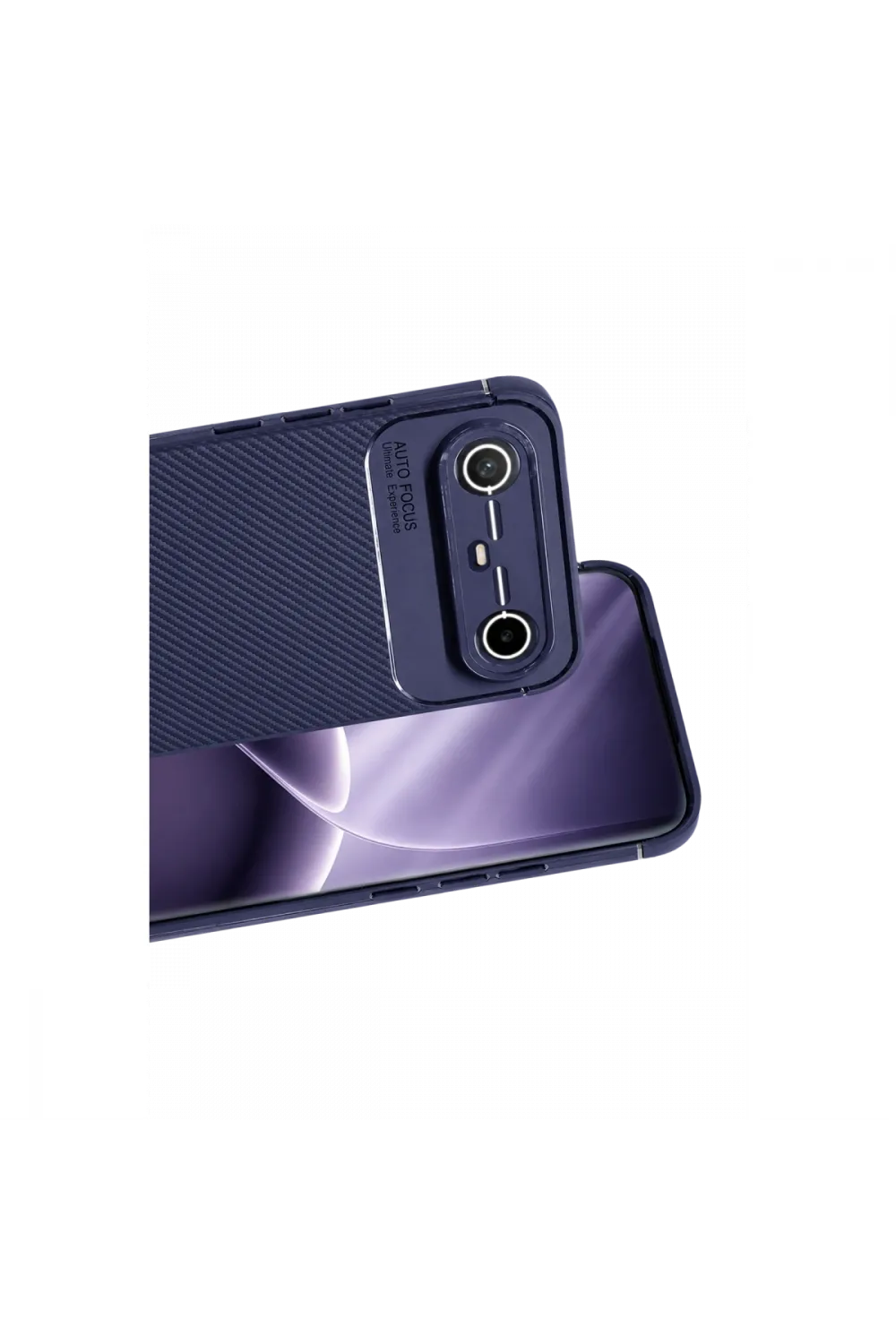 Tecno Spark Slim 5g Auto Focus Karbon Kapak - Lacivert